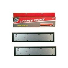 Рамка под номер черная нерж. усиленная (2 шт) (KING) (KING ROY)