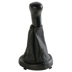 Ручка КПП кожан. с чехлом ВАЗ 2123 Шеви-Нива черная с рамкой большая (Azard) (KPP00121)