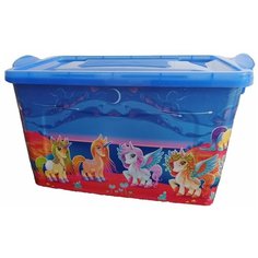 Контейнер для хранения "Единорожки", 35 л РОССПЛАСТ