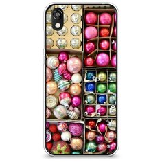 Силиконовый чехол "Елочные игрушки" на Honor 8S Prime / Хонор 8S Прайм Case Place