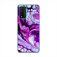 Силиконовый чехол "Розовый флюид арт" на Honor 10X Lite / Хонор 10X Лайт Case Place