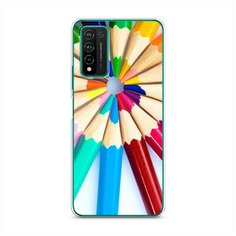 Силиконовый чехол "Цветные карандаши" на Honor 10X Lite / Хонор 10X Лайт Case Place