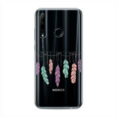 Силиконовый чехол "Гирлянда из перьев 2" на Honor 20e / Хонор 20е Case Place