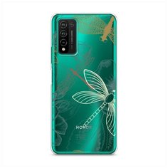 Силиконовый чехол "Тени стрекоз" на Honor 10X Lite / Хонор 10X Лайт Case Place