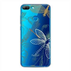 Силиконовый чехол "Тени стрекоз" на Honor 9 Lite / Хонор 9 Лайт Case Place