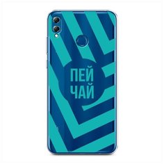 Силиконовый чехол "Пей чай" на Honor 8X / Хонор 8Х Case Place