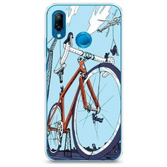 Силиконовый чехол "Хобби велосипед 10" на Huawei Nova 3E / Хуавей Нова 3е Case Place