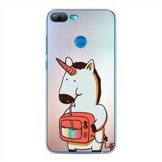 Силиконовый чехол "Единорог и телевизор" на Honor 9 Lite / Хонор 9 Лайт Case Place