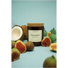 Свеча ароматическая LAVA ARTISAN "FIGUE BLANCHE / инжир" из кокосового воска с деревянным фитилем 280 мл