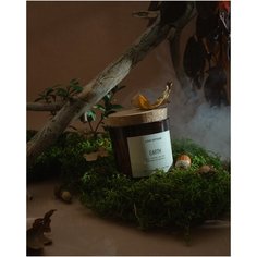 Свеча ароматическая LAVA ARTISAN "EARTH / земля" из кокосового воска с деревянным фитилем 280 мл