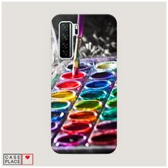 Пластиковый чехол "Палитра красок" на Huawei P40 lite 5G / Хуавей П40 лайт 5G Case Place