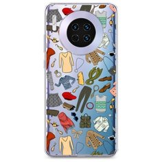 Силиконовый чехол "Модный гардероб" на Huawei Mate 30 / Хуавей Мате 30 Case Place