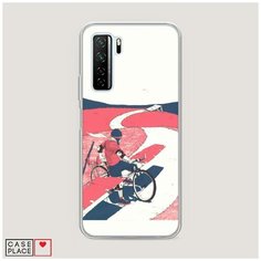 Силиконовый чехол "Хобби велосипед 4" на Huawei Nova 7 SE / Хуавей Нова 7 SE Case Place
