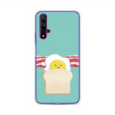 Силиконовый чехол "Съедобная кровать" на Huawei Nova 5T / Хуавей Нова 5Т Case Place
