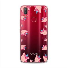 Силиконовый чехол "Рамка из розовых единорогов" на Vivo Vivo Y11 / Виво Y11 Case Place