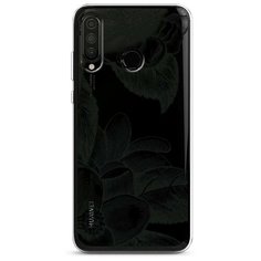 Силиконовый чехол "Цветы тату" на Huawei P30 Lite / Хуавей П30 Лайт Case Place