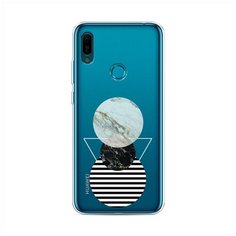 Силиконовый чехол "Пирамида из кругов" на Huawei Y6 2019 / Хуавей Y6 2019 Case Place