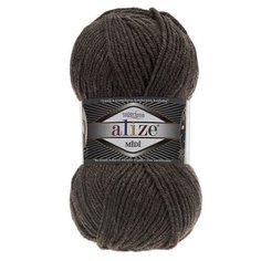Пряжа Alize Superlana Midi (Суперлана Миди) 240 светло-коричневый 25% шерсть, 75% акрил 100г 170м 5шт