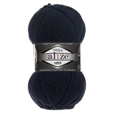Пряжа Alize Superlana Midi (Суперлана Миди) 58 темно-синий 25% шерсть, 75% акрил 100г 170м 5шт