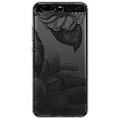 Силиконовый чехол "Цветы тату" на Huawei P10 / Хуавей П10 Case Place
