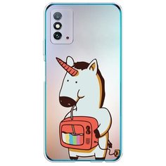 Силиконовый чехол "Единорог и телевизор" на Honor X10 Max / Хонор X10 Макс Case Place