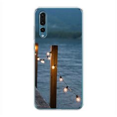 Силиконовый чехол "Гирлянды на причале" на Huawei P20 Pro / Хуавей П20 Про Case Place