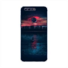 Силиконовый чехол "Лодка в закате" на Honor 8 / Хонор 8 Case Place