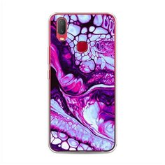 Силиконовый чехол "Розовый флюид арт" на Vivo Vivo Y11 / Виво Y11 Case Place