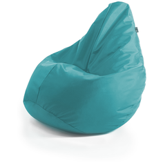 Бирюзовое кресло-мешок Bean-Bag PiFF PuFF Груша, непромокаемый Оксфорд, пуфик размер XL