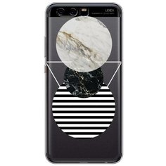 Силиконовый чехол "Пирамида из кругов" на Huawei P10 / Хуавей П10 Case Place