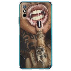 Силиконовый чехол "Девушка с татуировками" на Honor X10 Max / Хонор X10 Макс Case Place