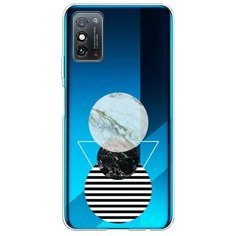 Силиконовый чехол "Пирамида из кругов" на Honor X10 Max / Хонор X10 Макс Case Place