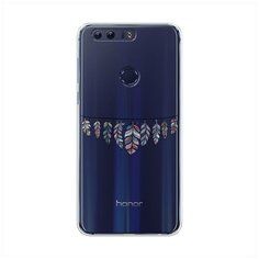 Силиконовый чехол "Гирлянда из перьев 1" на Honor 8 / Хонор 8 Case Place