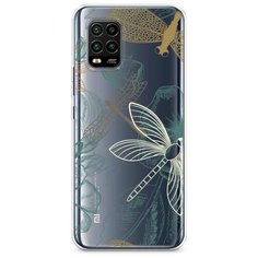 Силиконовый чехол "Тени стрекоз" на Xiaomi Mi 10 Lite / Сяоми Ми 10 Лайт Case Place