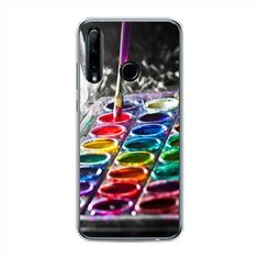 Силиконовый чехол "Палитра красок" на Honor 10i / Хонор 10i Case Place