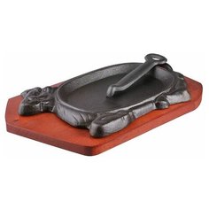 Сковорода для фахитос на подставке «Корова», черный, металл, HE851, Prohotel