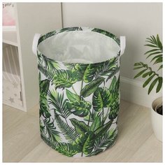 Корзина для белья "Тропики" 35х45 см. с затяжкой 5470011 Доляна
