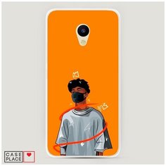 Силиконовый чехол "В маске 1" на Meizu M5 / Мейзу М5 Case Place