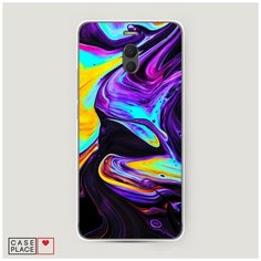 Силиконовый чехол "Фиолетовый флюид арт" на Meizu M6 Note / Мейзу М6 Ноте Case Place