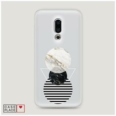 Силиконовый чехол "Пирамида из кругов" на Meizu 16th / Мейзу 16th Case Place