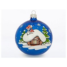 Елочное украшение, шар Ш4 75мм "Фантазия" С1046 Елочка