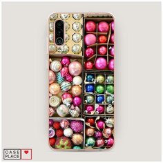 Силиконовый чехол "Елочные игрушки" на Meizu 16Xs / Мейзу 16Xs Case Place