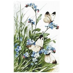 Набор для вышивания Letistitch 939 Цветы и бабочки