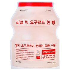 Тканевая маска для лица APieu Real Big Yogurt Bottle (strawberry (клубника))