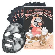 Тканевая кислородная маска Elizavecca Black Solution Bubble Serum Mask Pack