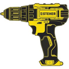 STEHER 20В, без АКБ, в коробке, дрель-шуруповерт. CD-200
