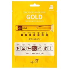 Маска тканевая c золотом Mijin Care Daily Dew Mask Pack Gold