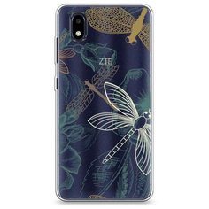 Силиконовый чехол "Тени стрекоз" на ZTE ZTE Blade A3 (2020) / ЗТЕ Блейд А3 (2020) Case Place