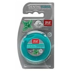 Сплат Professional Dental Floss /волокна серебра и мяты/ зубная нить ультратонкая (зелен.контейнер ФС-604) х1 Splat