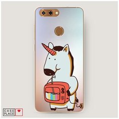 Силиконовый чехол "Единорог и телевизор" на ZTE ZTE Blade V9 Vita / ЗТЕ Блейд V9 Вита Case Place